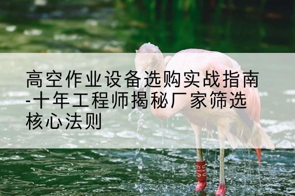 相山剪叉式升降机厂家-高空作业设备选购实战指南-十年工程师揭秘厂家筛选核心法则
